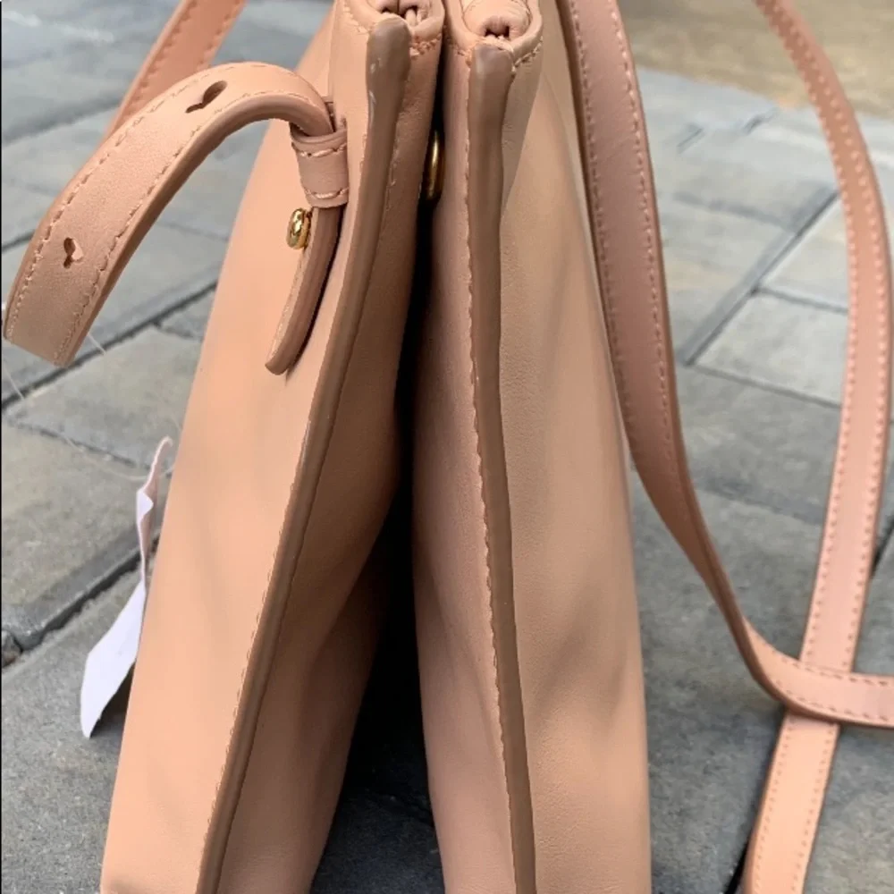 Banana Republic Leather Shoulder Bag in Neutral NWTs